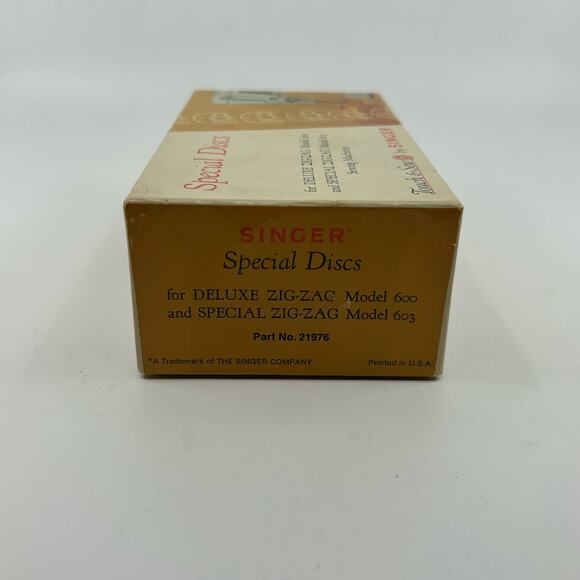 Vintage Special Discs Touch & Sew by Singer 600 & 603 Zig-Zag Machines No. 21976 - Picture 5 of 8